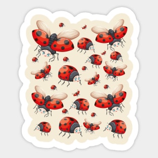 Cute Ladybug Design Is a Cool Ladybug Sticker